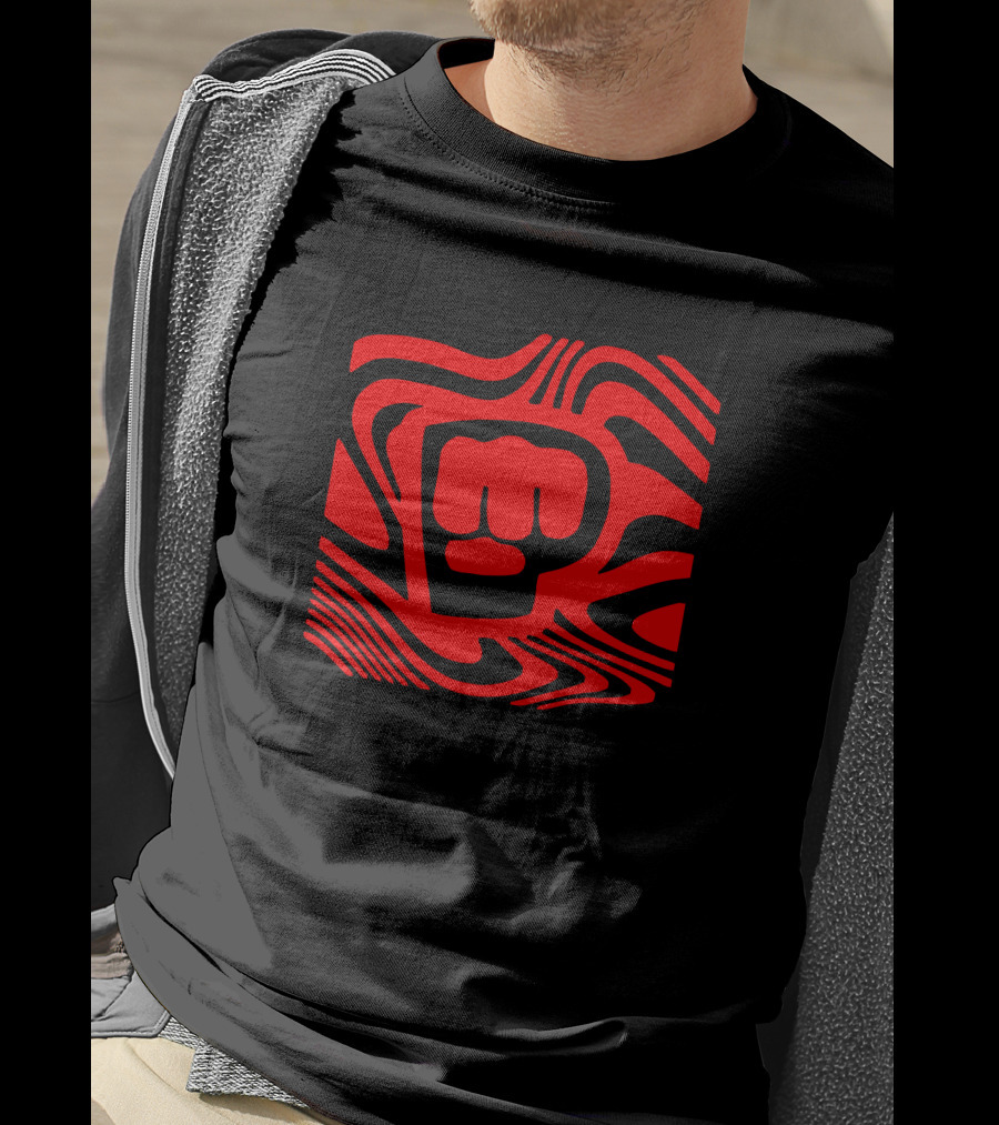 Pewdiepie Merch New Edition Brofist Youtuber Logo With Red Dazzle Camouflage T-Shirt