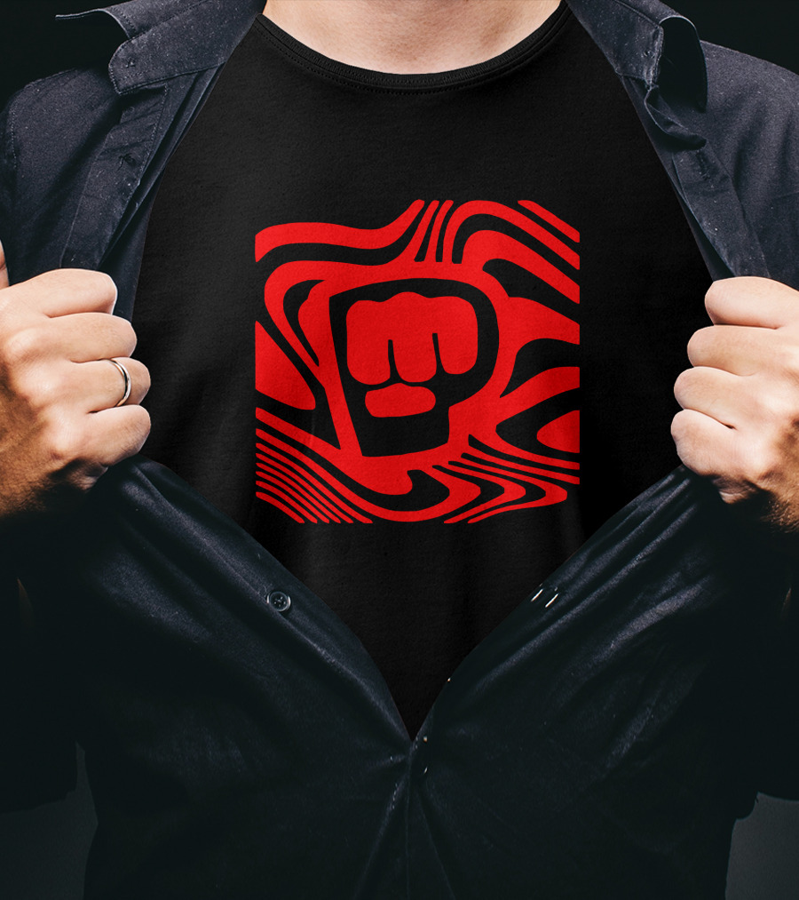 Pewdiepie Merch New Edition Brofist Youtuber Logo With Red Dazzle Camouflage T-Shirt