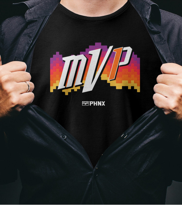 PHNX Locker Store Merchandise MVP 1 Devin Booker Pixel Sunset T-Shirt