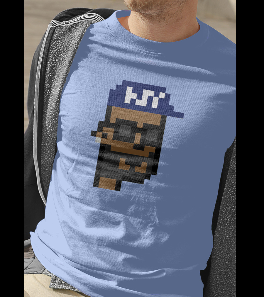 Open Sea Store Citipunk 0003 Julia NFT Pixel Art Character With Blue Cap And Glasses T-Shirt