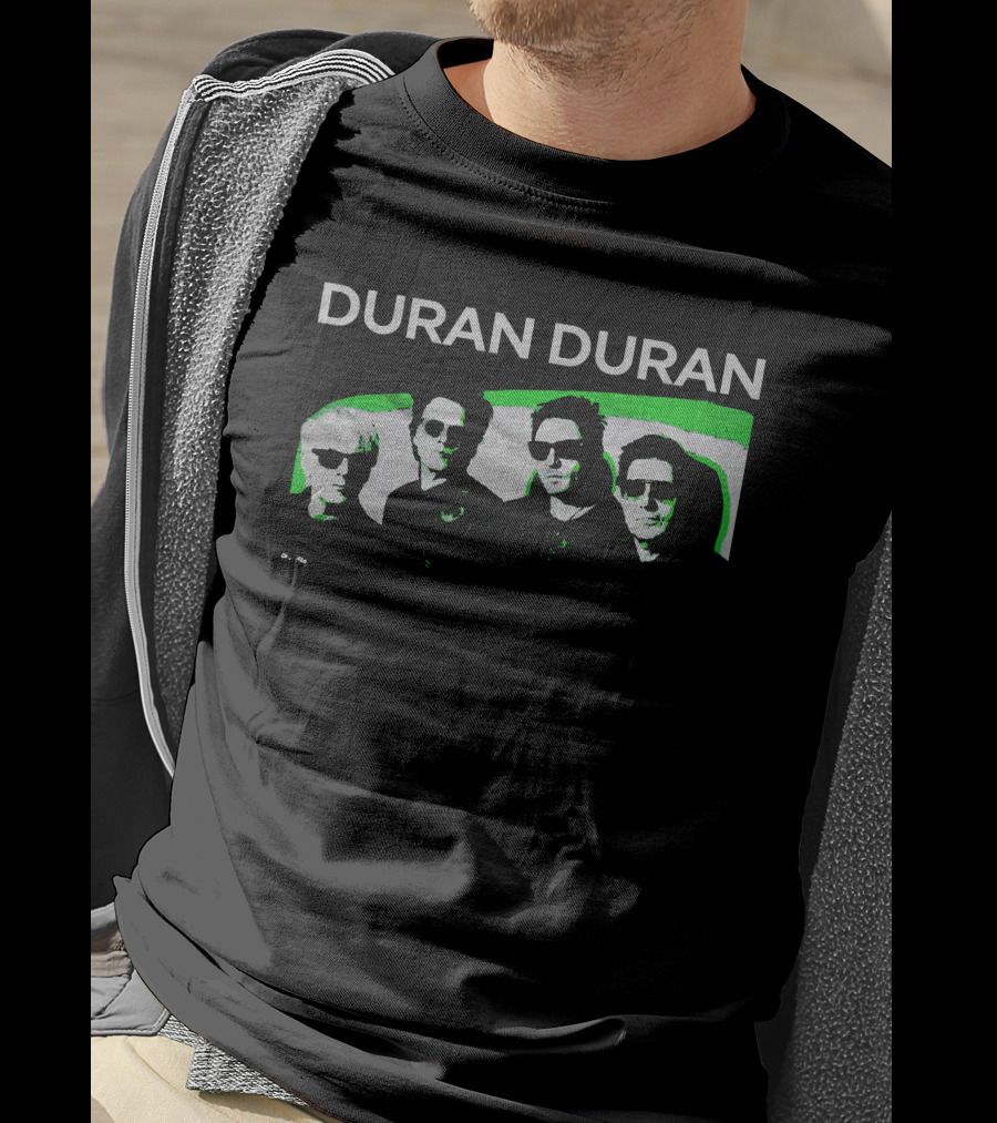 Duran Duran Bandshot Green Image Merch T-Shirt