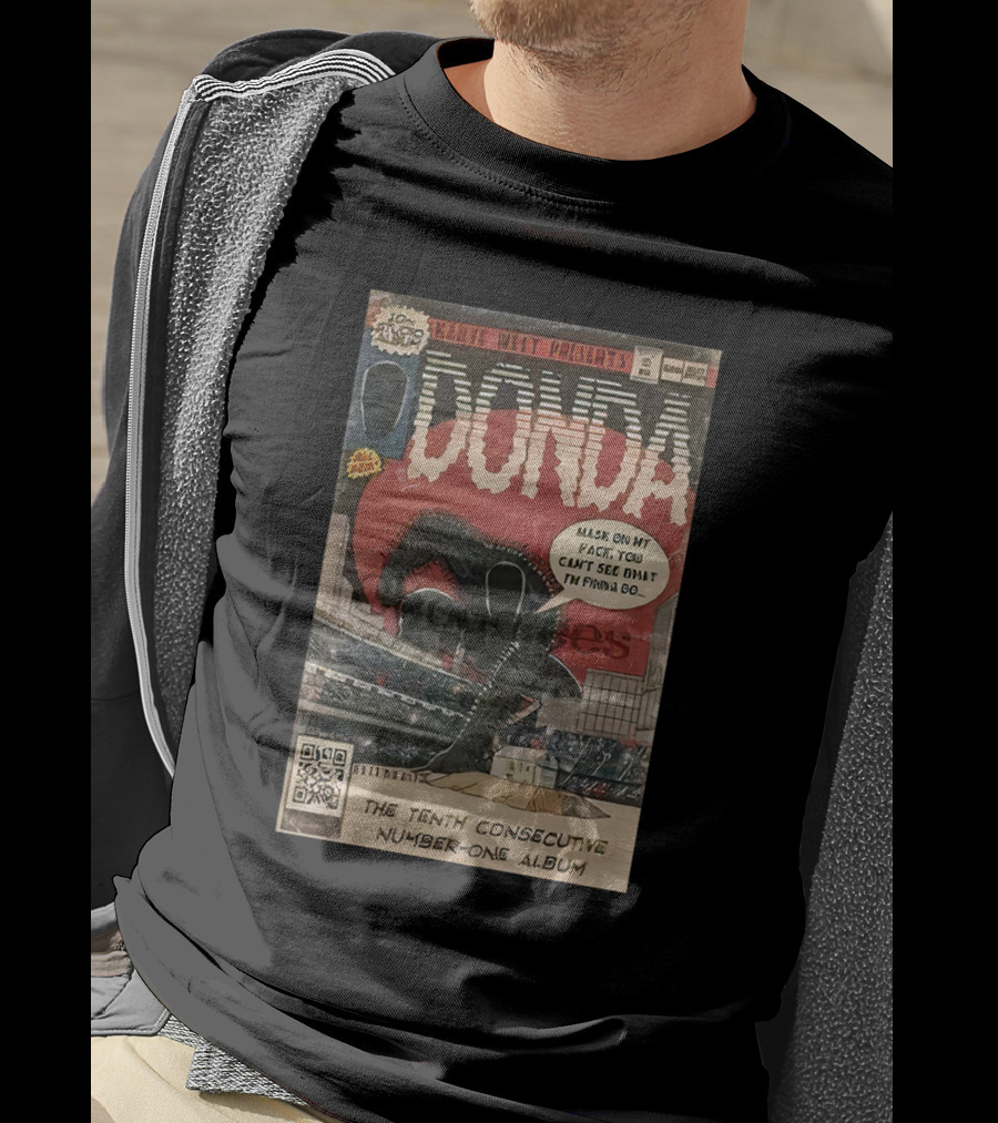 Kanye West Presents Donda Comic Book Tenth Consecutive Number-One Album Mask On My Face T-Shirt