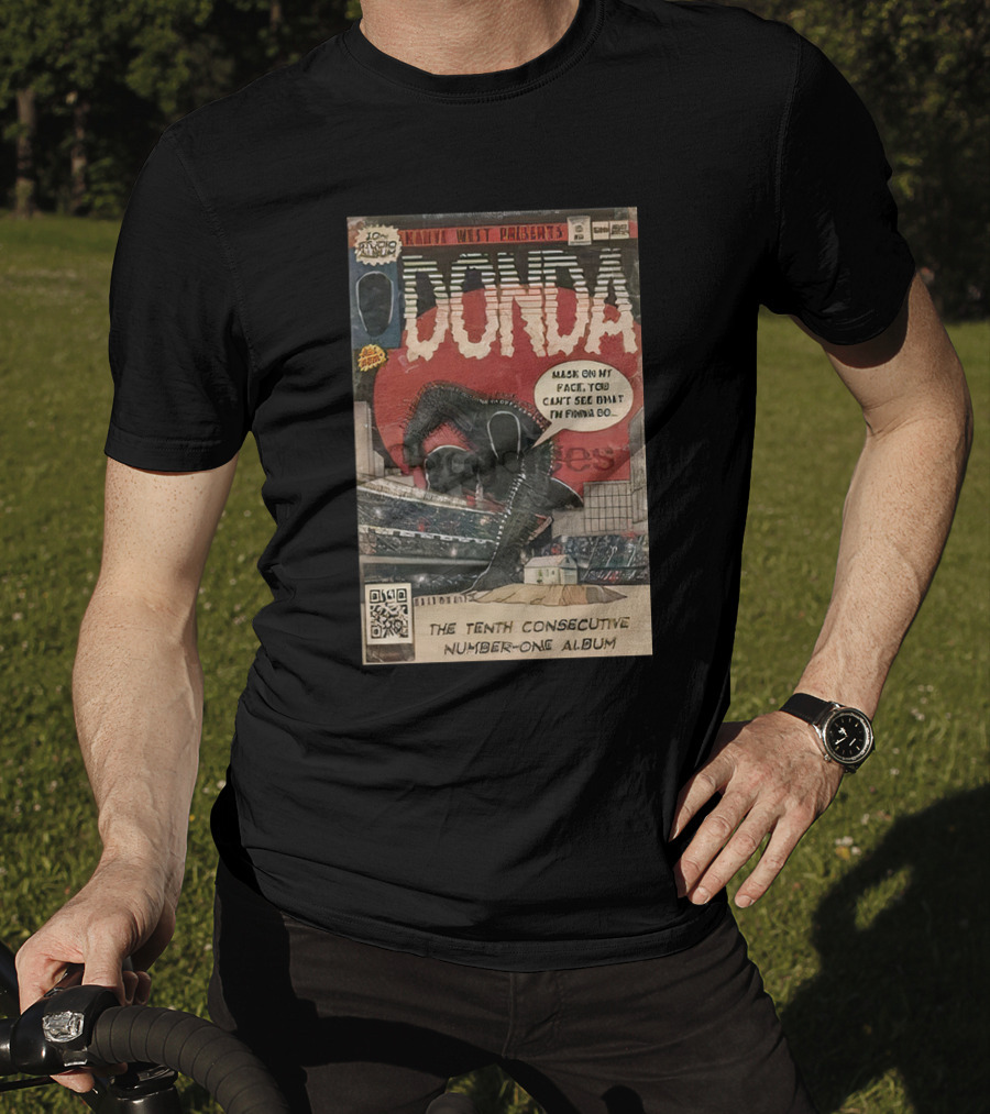 Kanye West Presents Donda Comic Book Tenth Consecutive Number-One Album Mask On My Face T-Shirt