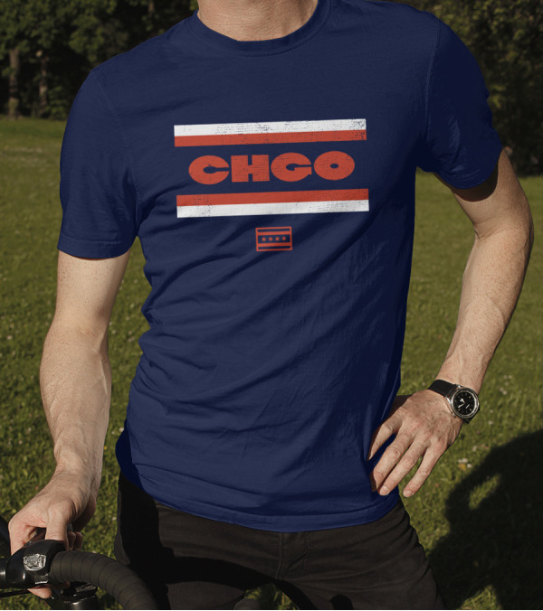 Chgo Locker Merch Chgo Midway Retro Stripe T-Shirt
