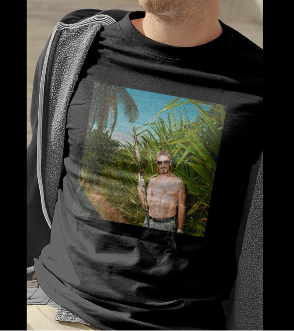 We Are Change Store Great Mac Luke Rudkowski Shirtless Jungle Man With Rifle T-Shirt