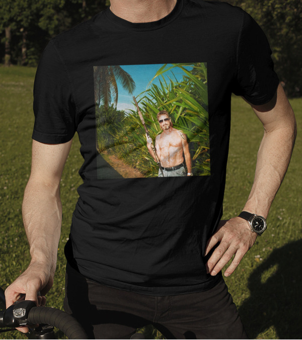 We Are Change Store Great Mac Luke Rudkowski Shirtless Jungle Man With Rifle T-Shirt