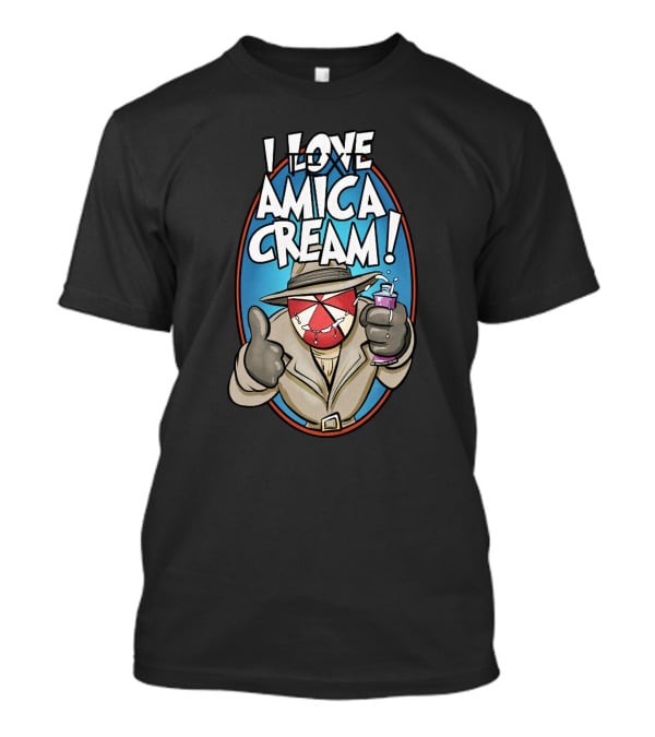 I Love Amica Cream That Umbrella Guy Thumbs Up With Drink T-Shirt