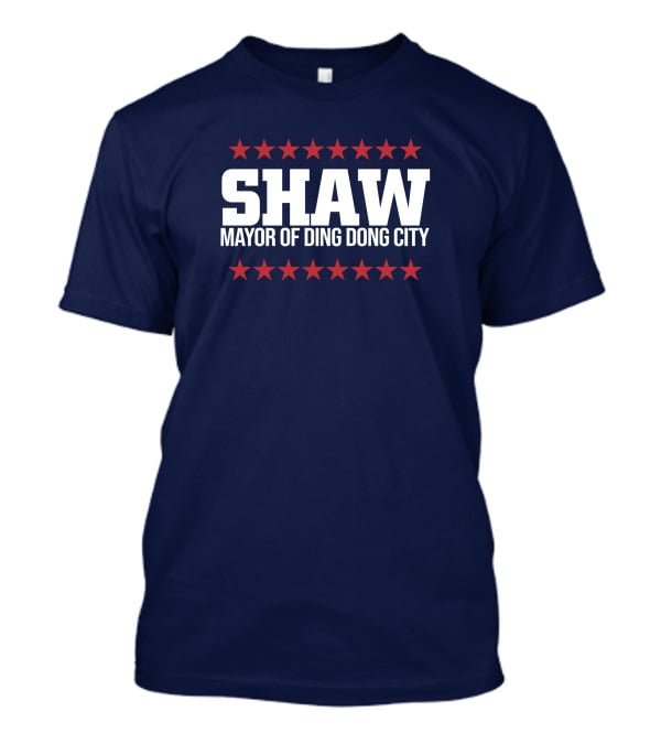 SHAW Mayor Of Ding Dong City Red Stars T-Shirt