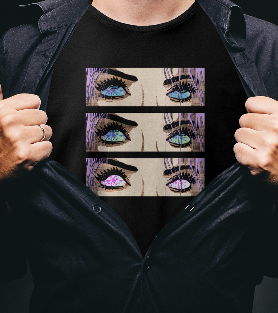 Fmuoasl Merch Good Enough Collection Pop Art Multi-Colored Eyes T-Shirt