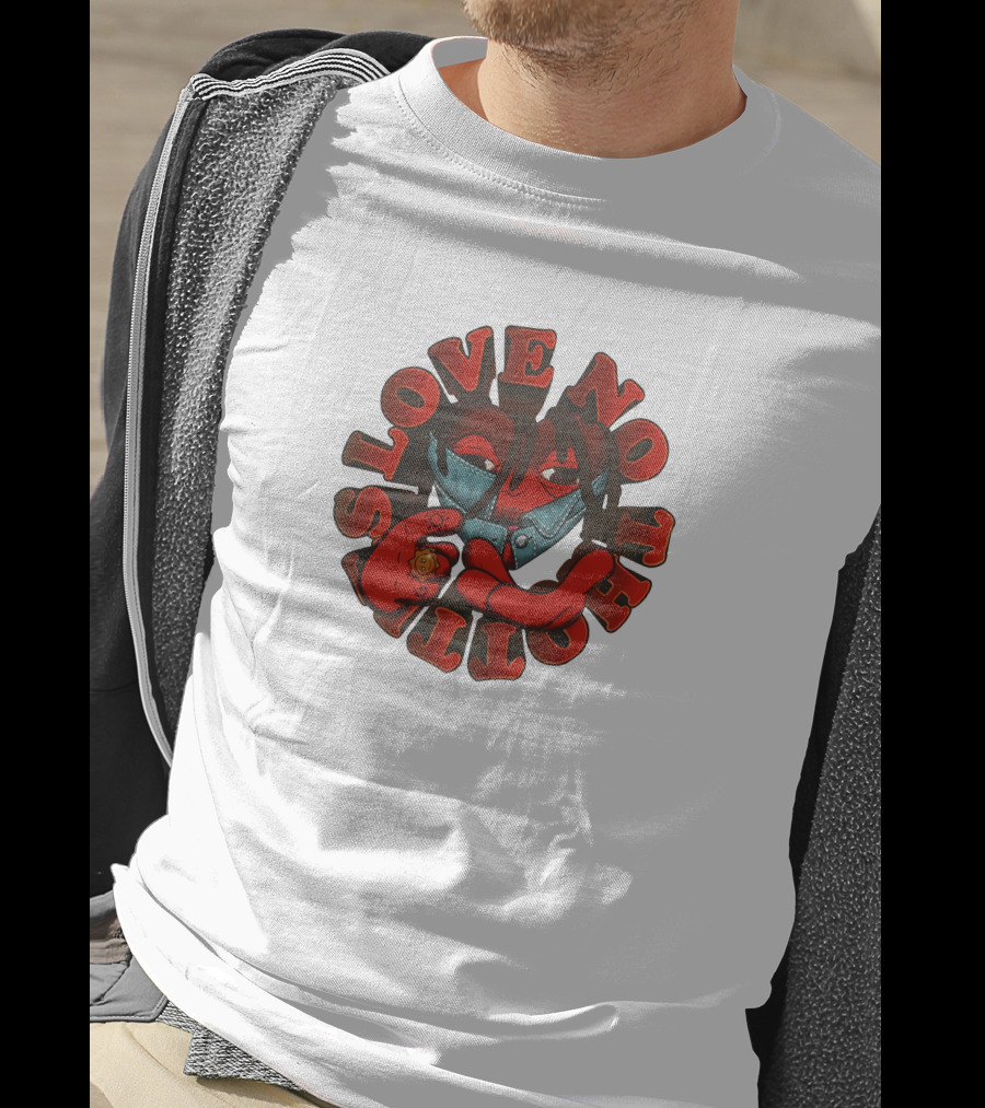 Love No Thottie Heart Glo Gang Worldwide Bold Red Character T-Shirt