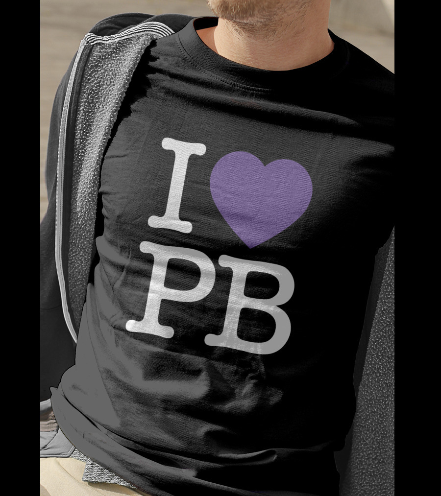 I Love PB Pierre Bourne Merch Purple Heart T-Shirt