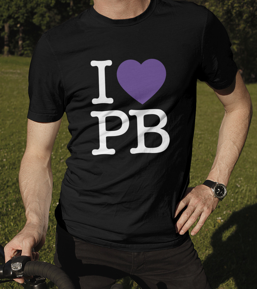 I Love PB Pierre Bourne Merch Purple Heart T-Shirt