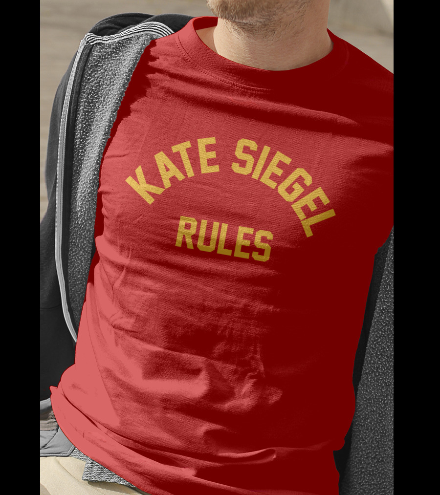 KATE SIEGEL RULES Text T-Shirt