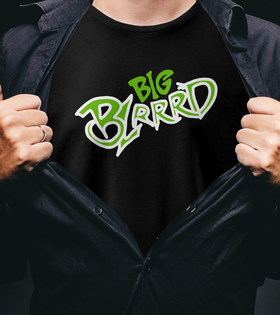 Pooh Shiesty Merch Big Blrrd Graphic Text Green T-Shirt