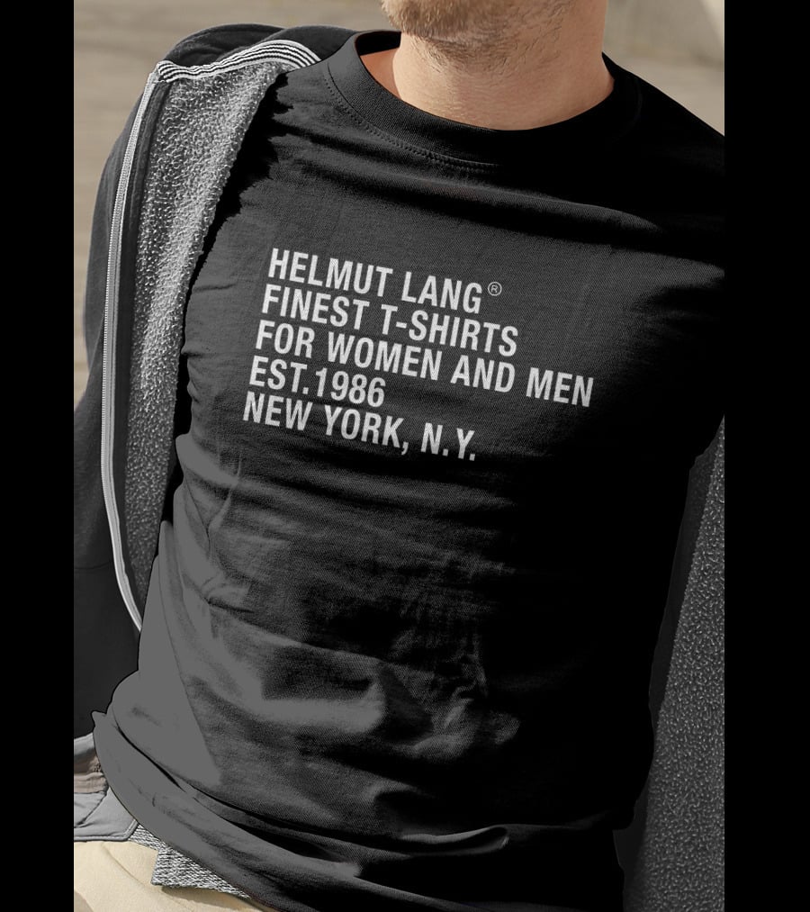 Helmut Lang Finest T-Shirts For Women And Men Est.1986 New York N.Y T-Shirt