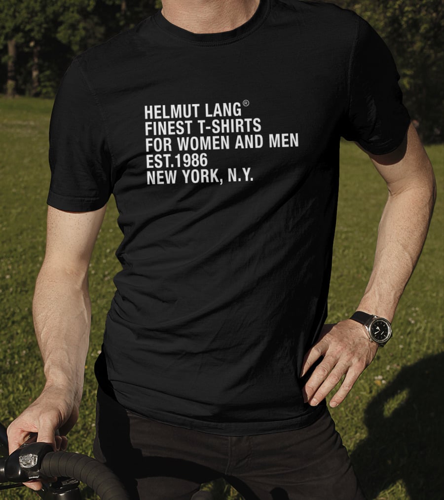Helmut Lang Finest T-Shirts For Women And Men Est.1986 New York N.Y T-Shirt