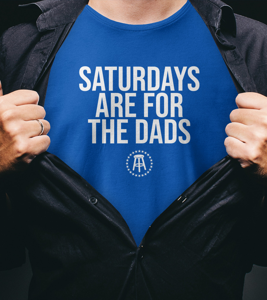Saturdays Are For The Dads Blue Star T-Shirt