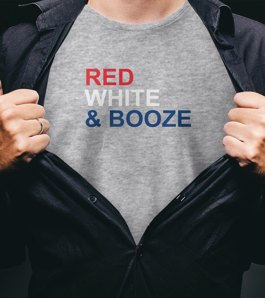 RED WHITE AND BOOZE Tim Young Merch T-Shirt