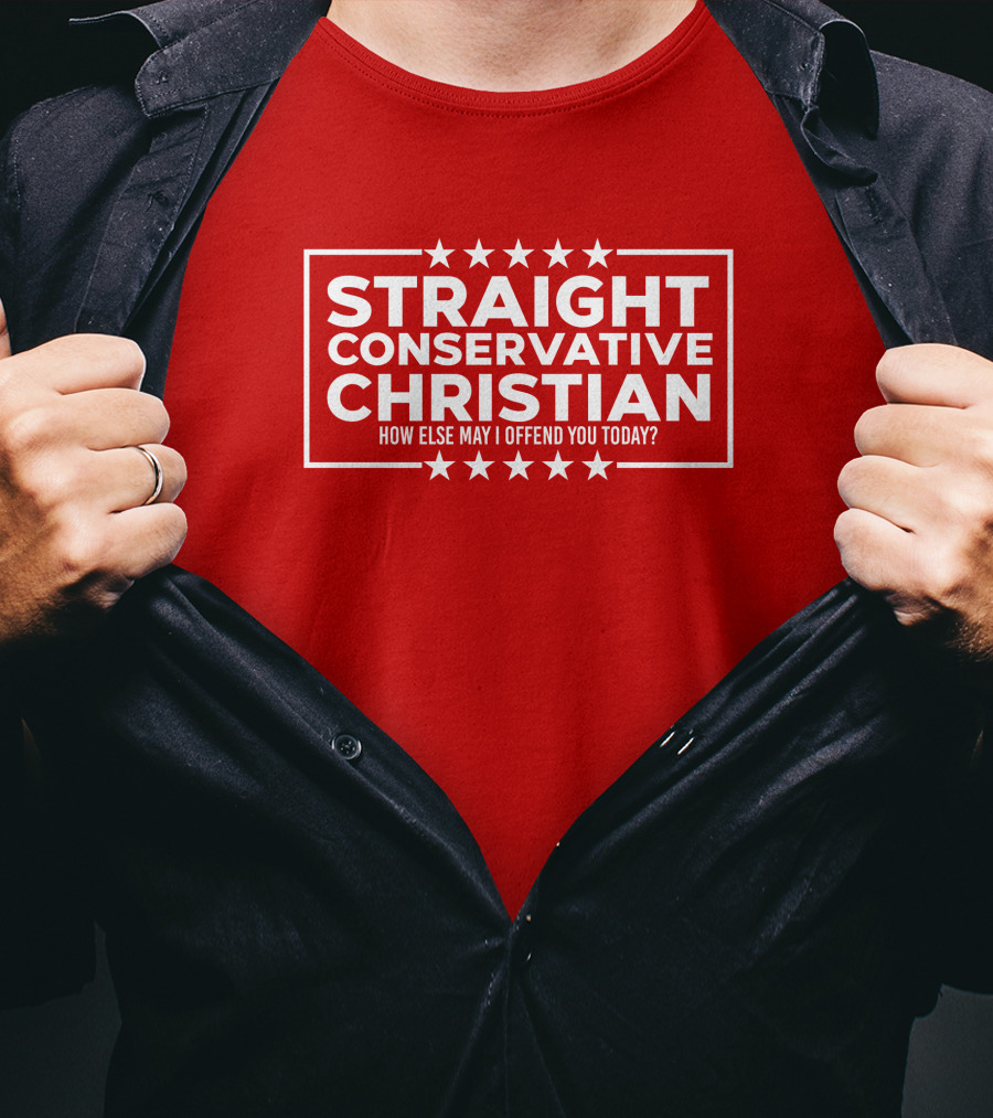 Hodgetwins Store Straight Conservative Christian How Else May I Offend You Today T-Shirt