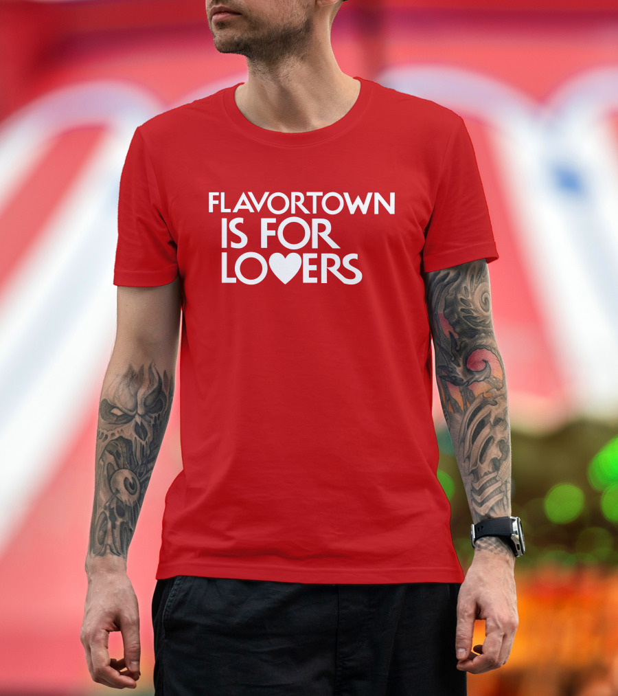 Guy Fieri Flavortown Is For Lovers Heart T-Shirt