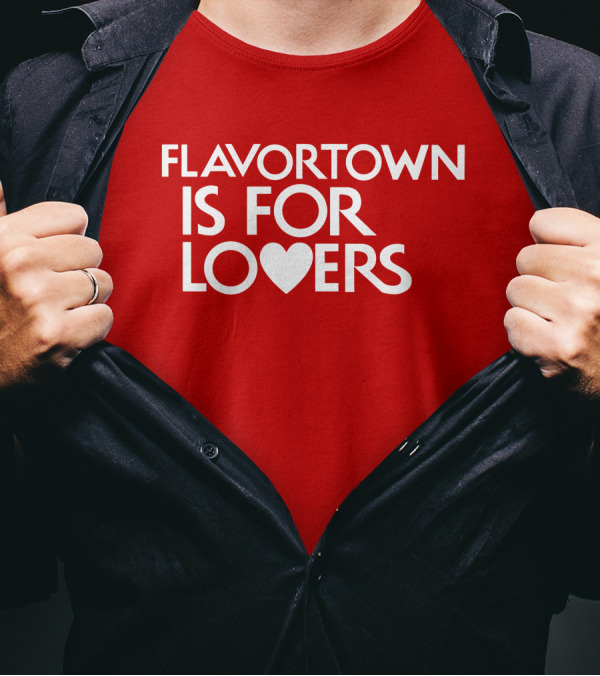 Guy Fieri Flavortown Is For Lovers Heart T-Shirt