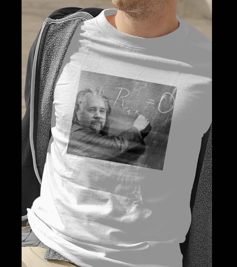 Guy Fieri Merch Guy-Nstein R Equals Zero Equation Chalkboard Image T-Shirt