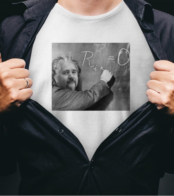 Guy Fieri Merch Guy-Nstein R Equals Zero Equation Chalkboard Image T-Shirt