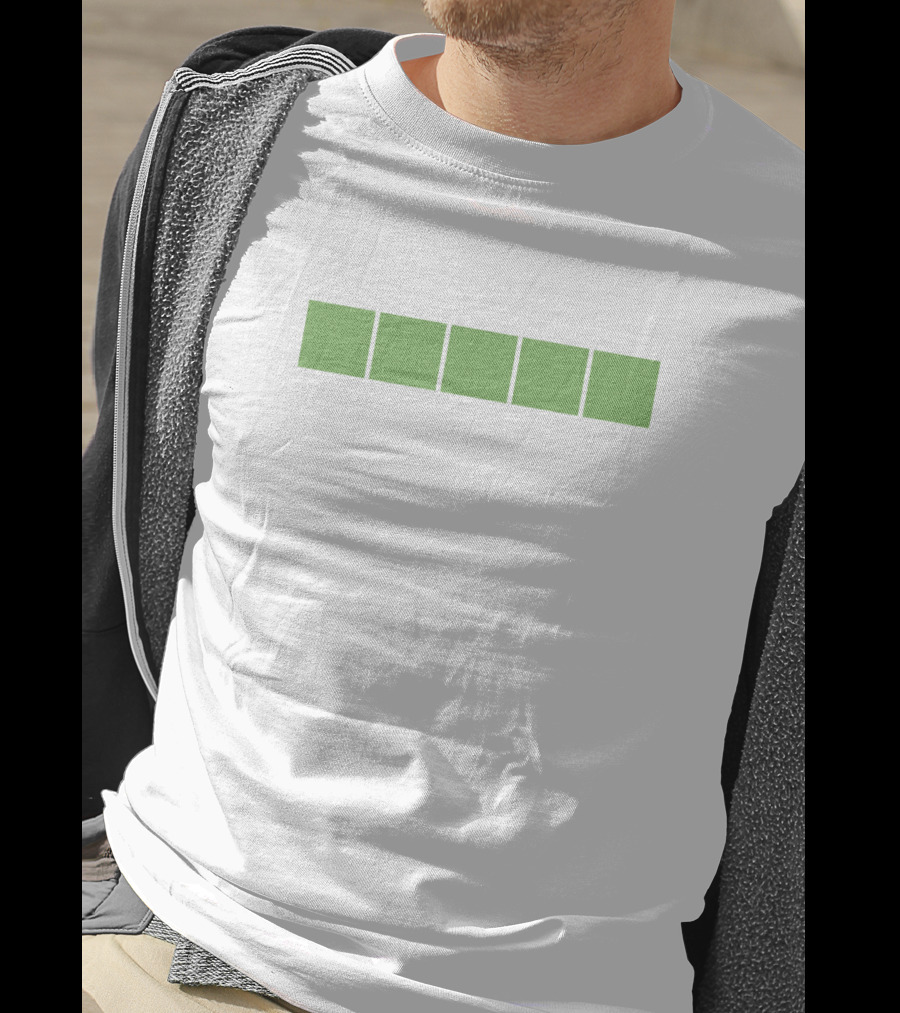 Word Up Green Squares Fanjoy Merch White T-Shirt