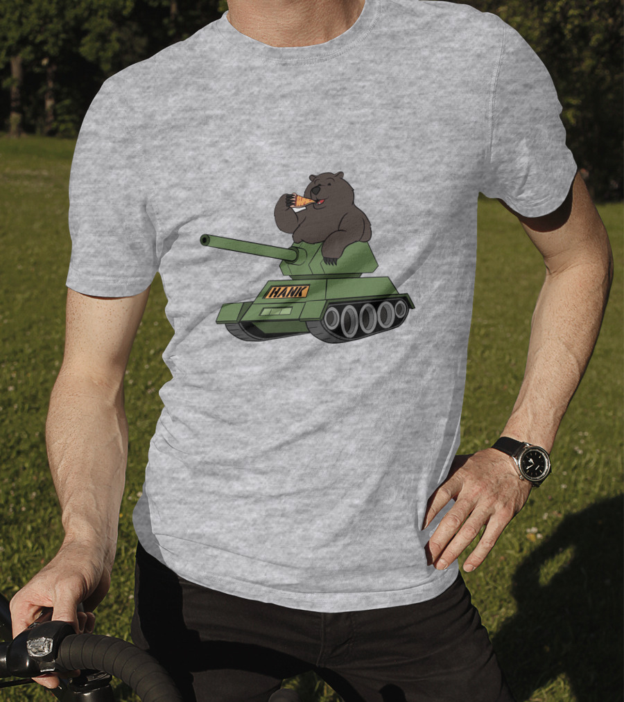 Pardon My Take Hank The Tank Bear Pizza Tank Big Cat T-Shirt