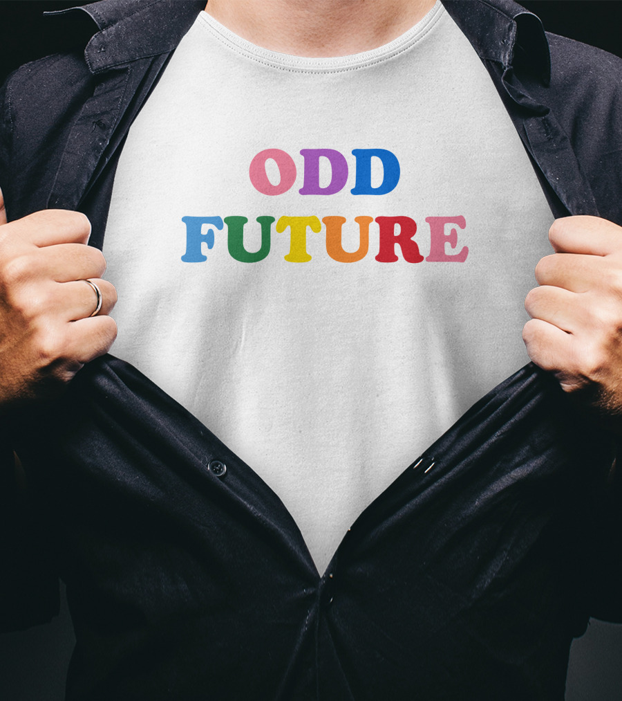 Odd Future Merch Odd Future Rainbow Logo Text Series T-Shirt