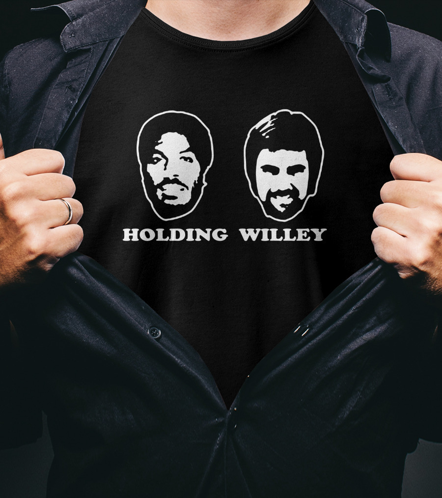 England's Barmy Army Holding Willey Bodyline's Holding And Willey Faces T-Shirt
