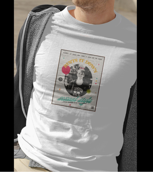 Busts It Down Sexual Style Quirked Up White Boy With A Little Bit Of Swag T-Shirt