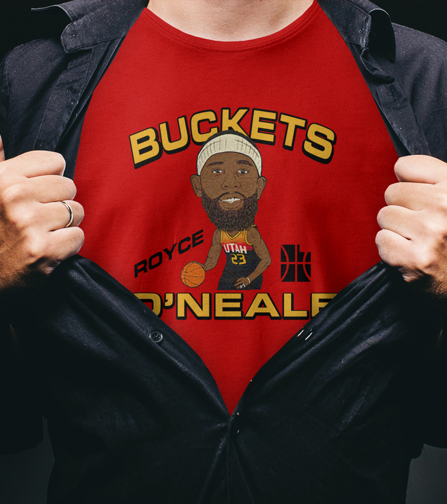 Buckets O'Neale Royce Utah Jazz Team Homage Merch T-Shirt