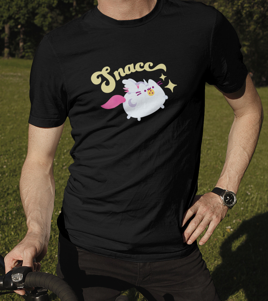 Snacc Super Pusheenicorn Pusheen The Cat With Stars And Wings T-Shirt