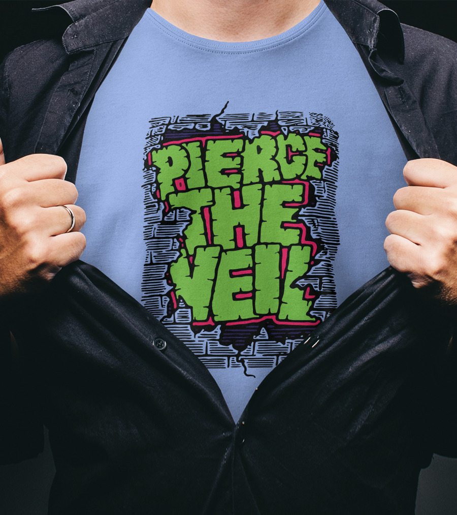 Pierce The Veil Freakish Beast Brick Wall T-Shirt
