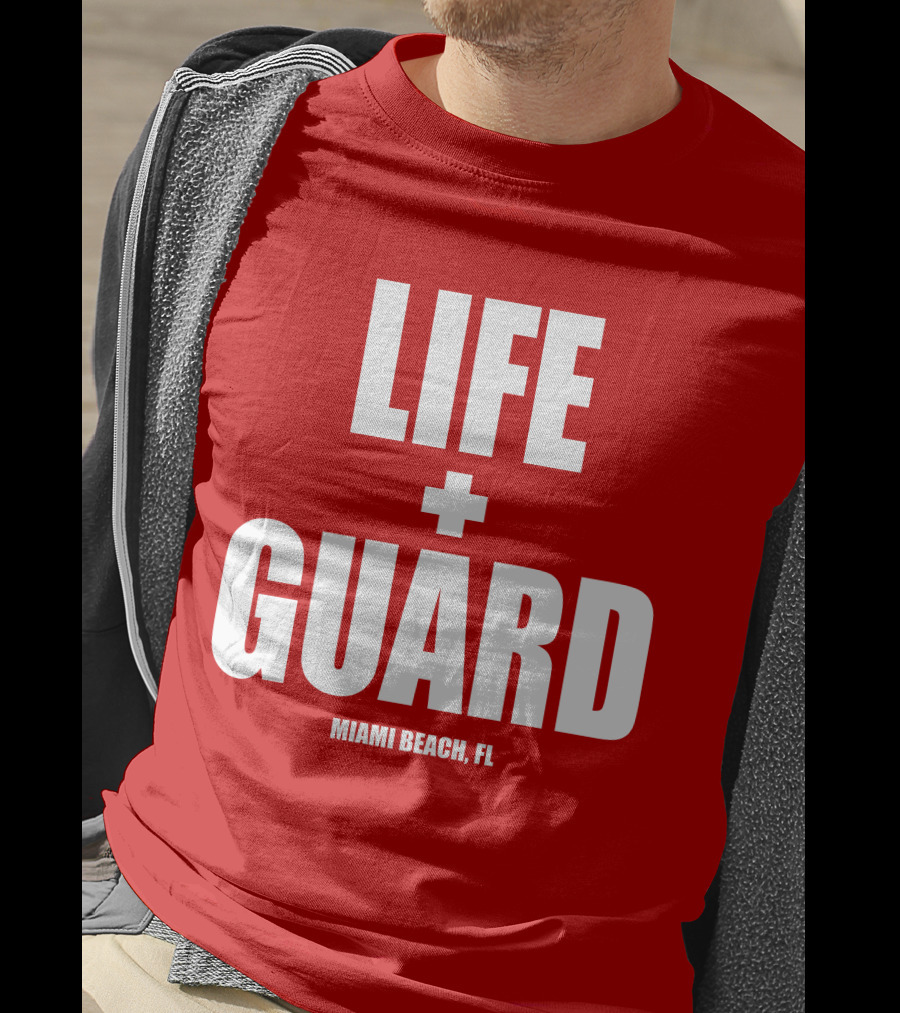 Lifeguard Miami Beach FL Thomas Sanders T-Shirt