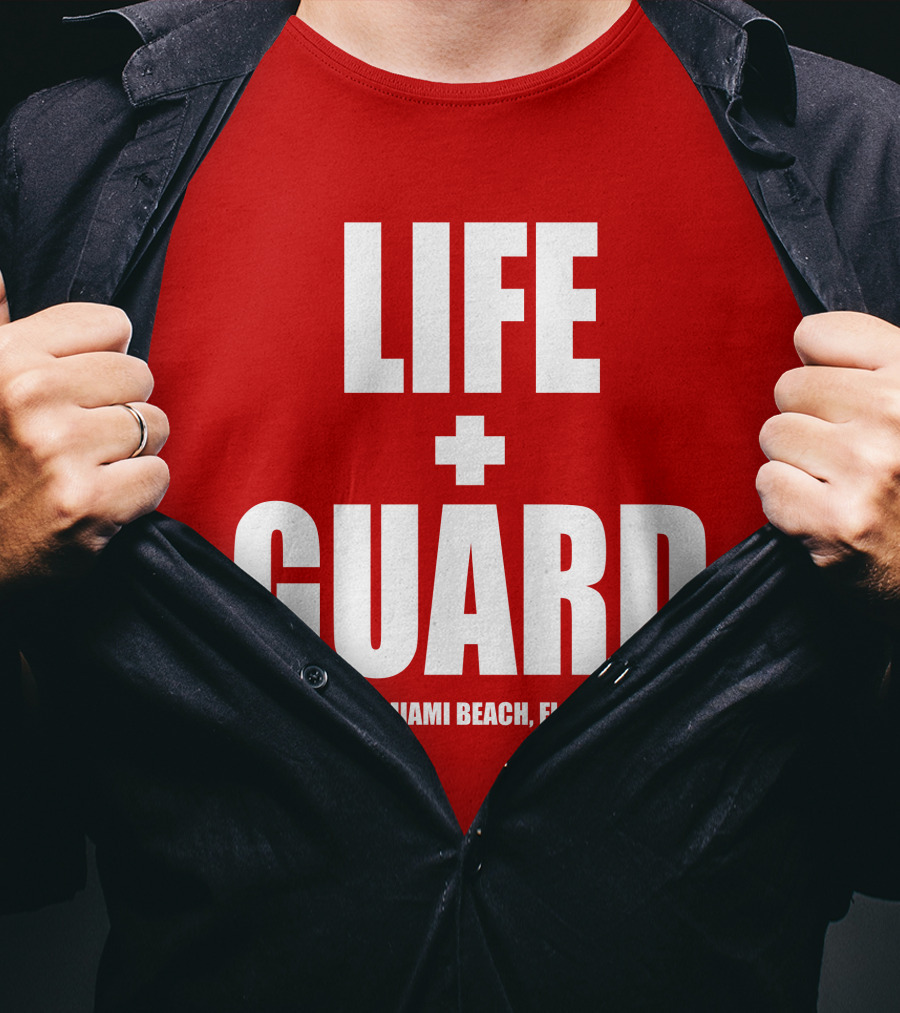 Lifeguard Miami Beach FL Thomas Sanders T-Shirt