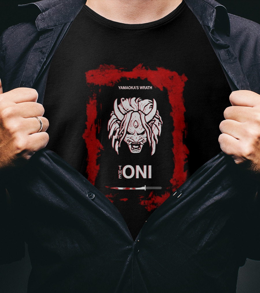 Yamaoka's Wrath The Oni Minimalist Dead By Daylight Luckysarts T-Shirt
