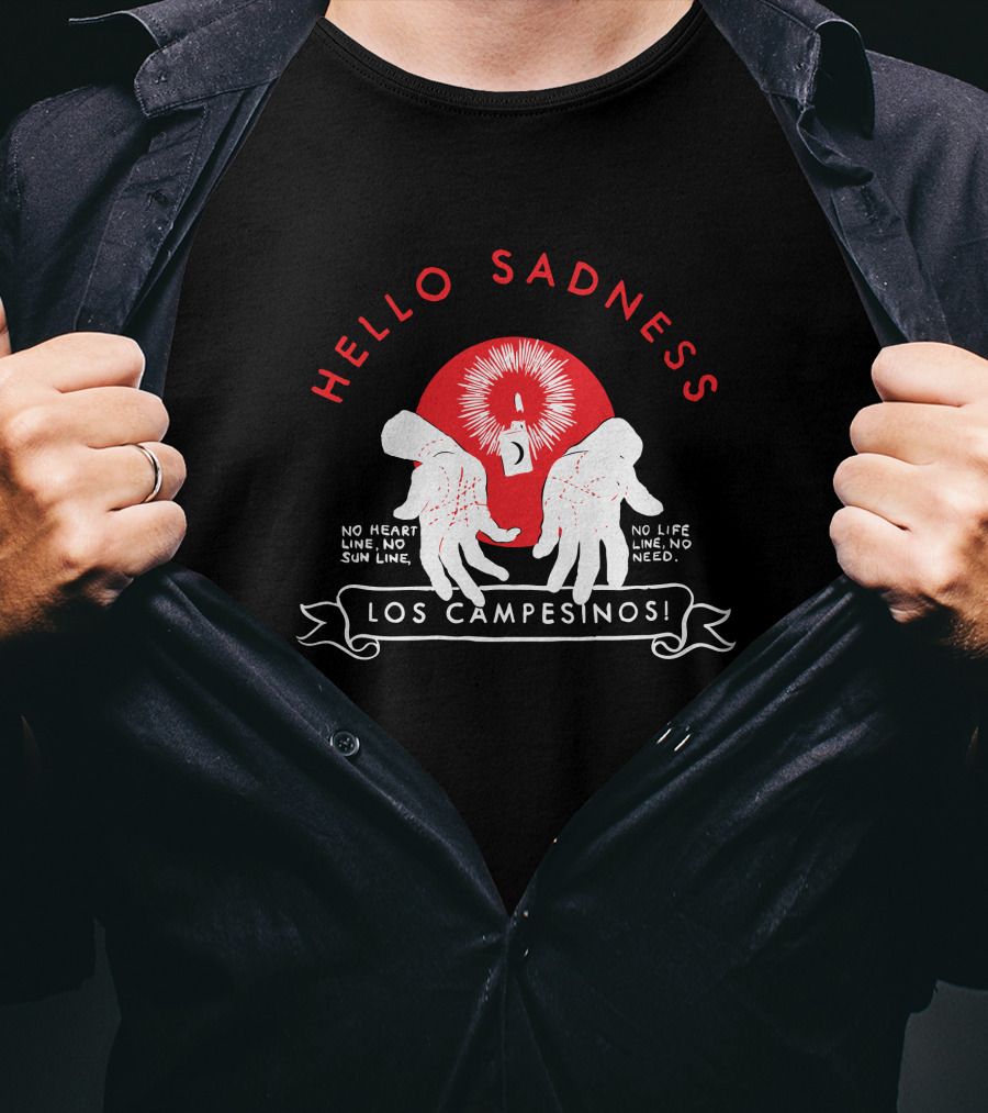 Los Campesinos Hello Sadness No Heart Line No Life Line No Need Victoria T-Shirt