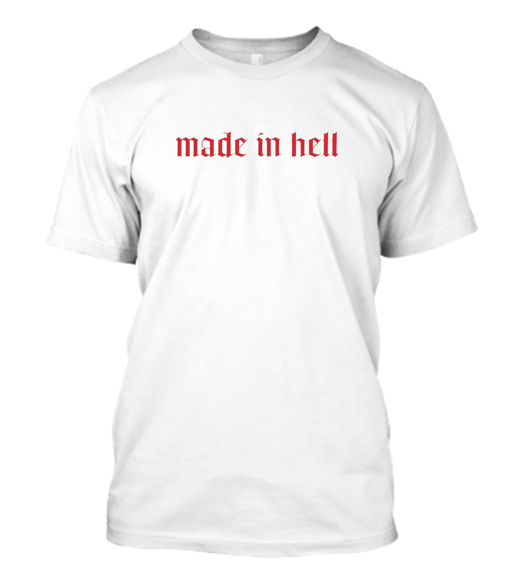 Valentinavoight Made In Hell Hailey Gothic Text T-Shirt