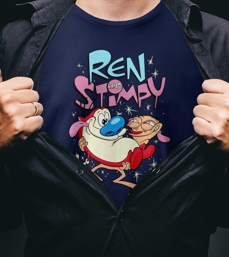 Ren And Stimpy Cartoon Nickelodeon Rugrat T-Shirt