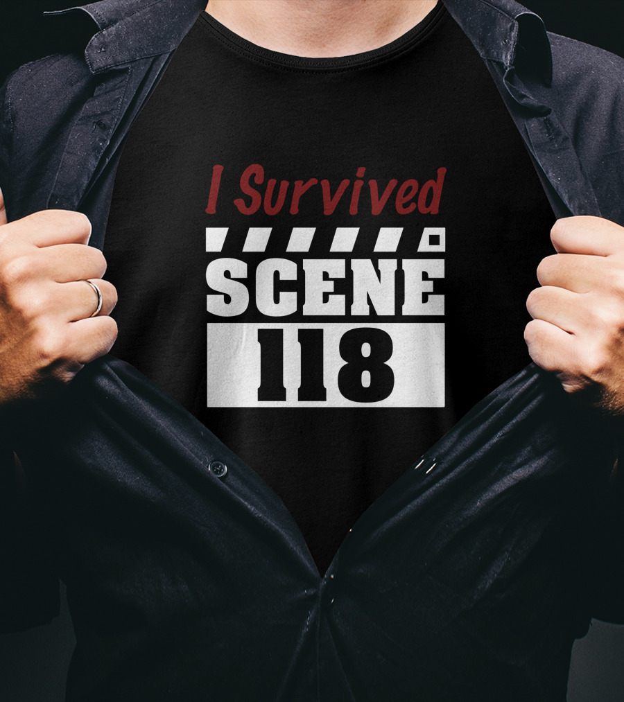 I Survived Scene 118 Scream Movie Lone Pine T-Shirt