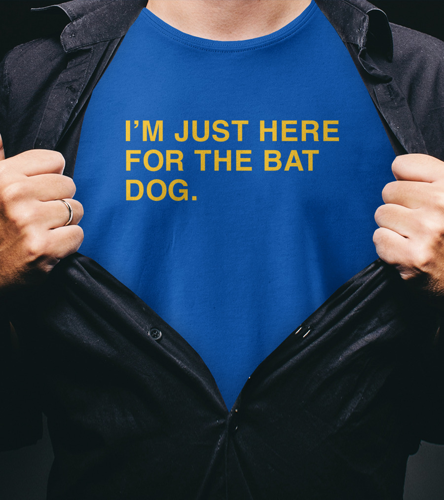 I'm Just Here For The Bat Dog Pelican Baseball That Sports Girl T-Shirt