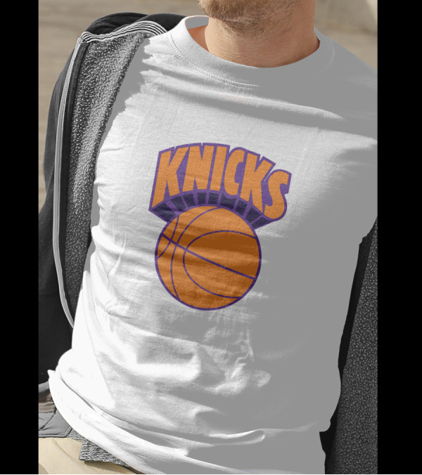 Hannasaurus69 Jimmy D New York Knicks Basketball Text Orange Purple T-Shirt