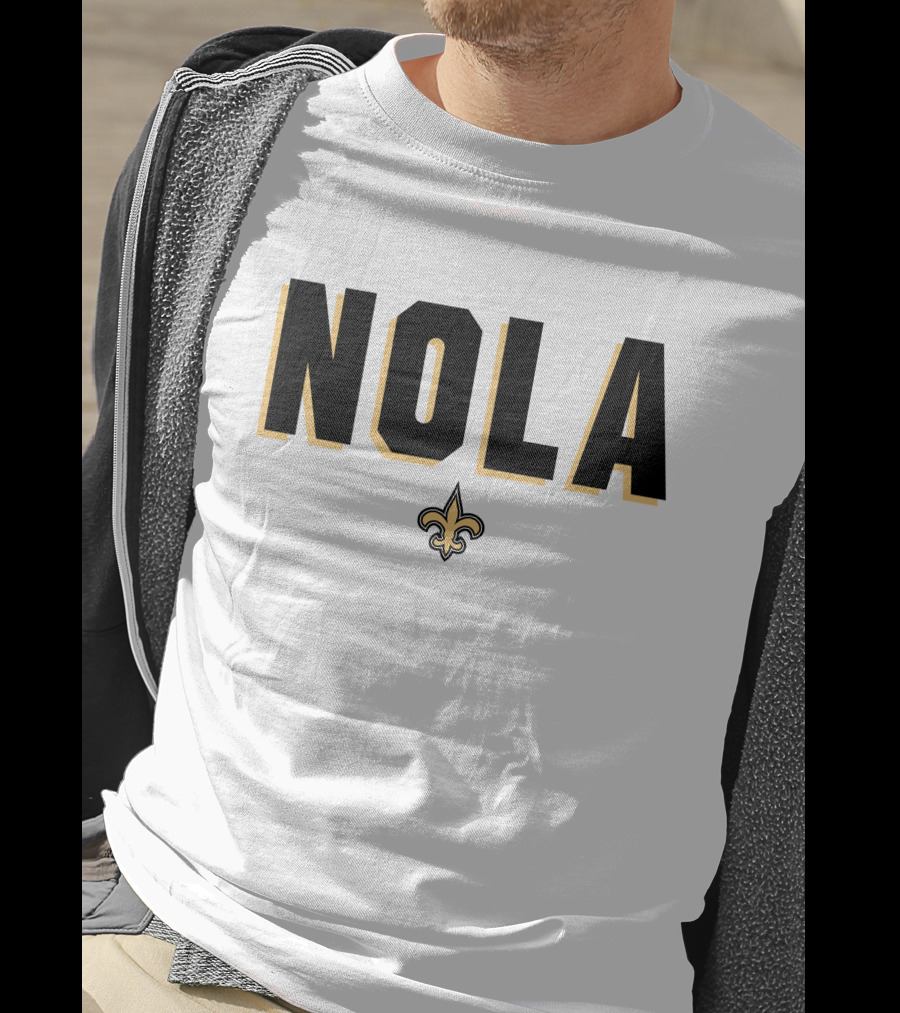New Orleans Saints NOLA Fleur-de-Lis Verizon Alvin Kamara T-Shirt