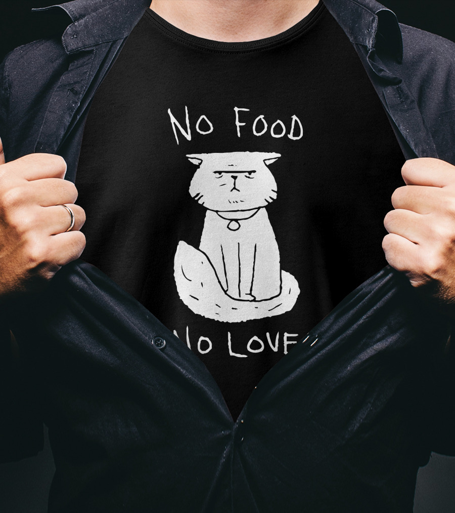 Dead By Daylight Meg's Cat No Food No Love Fostering Merch T-Shirt