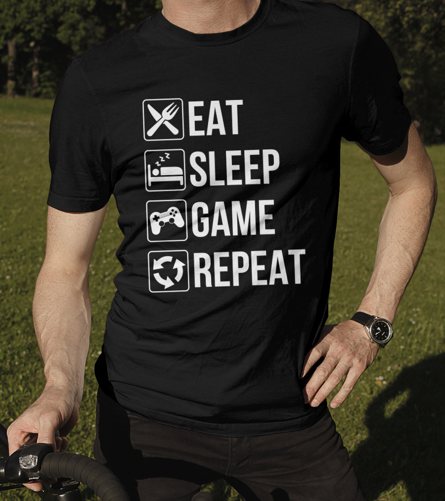 Eat Sleep Game Repeat Spooky Sweets T-Shirt
