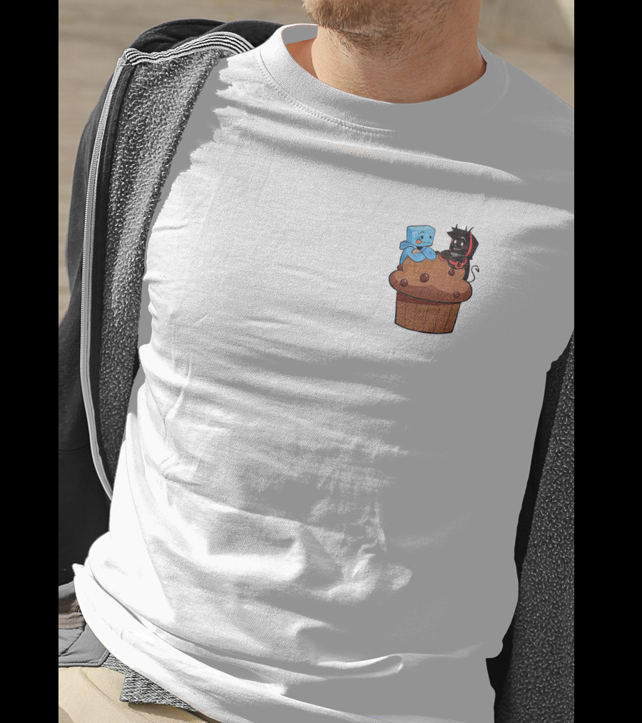 Skeppy And BadBoyHalo Muffin Character Illustration Merch T-Shirt