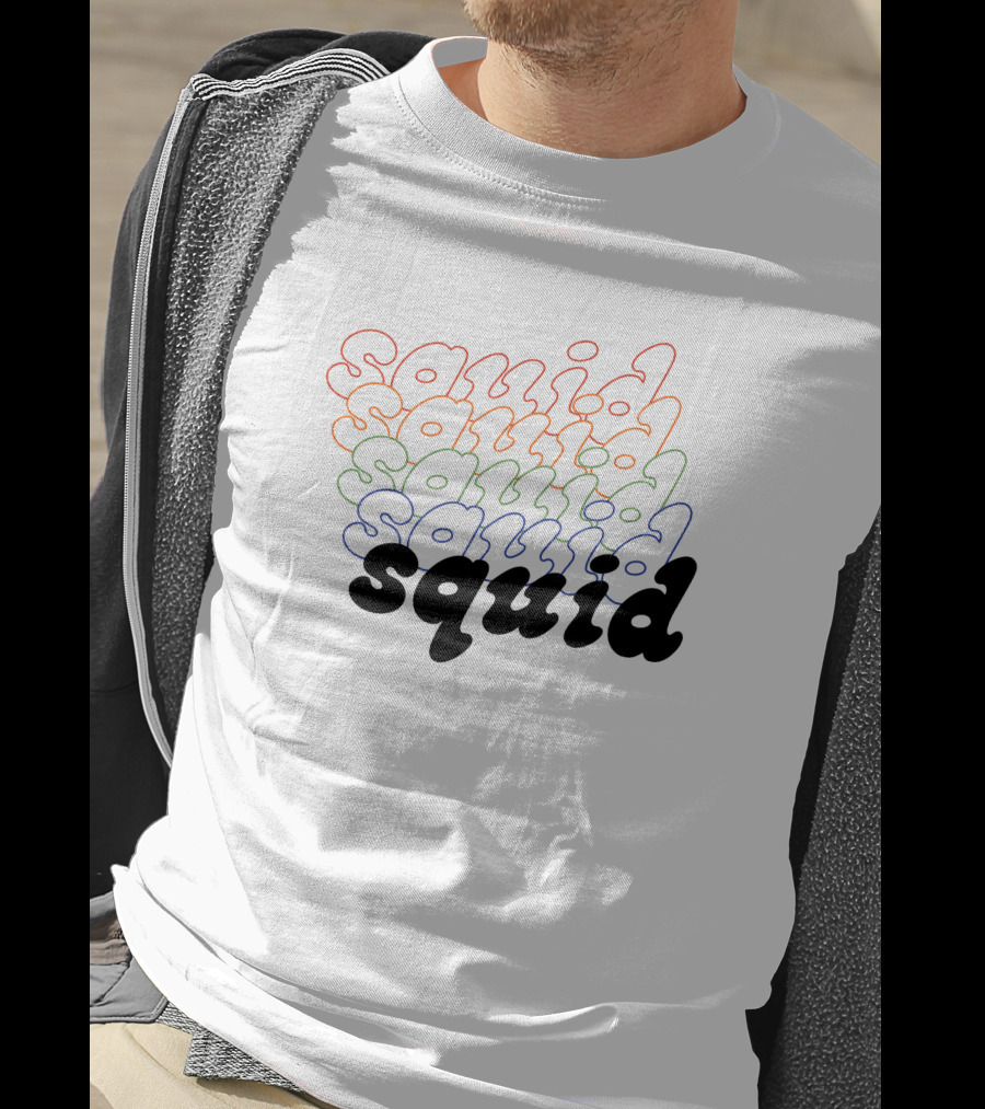 Squidbanduk Raissa Pardini Multicolor Squid Text T-Shirt