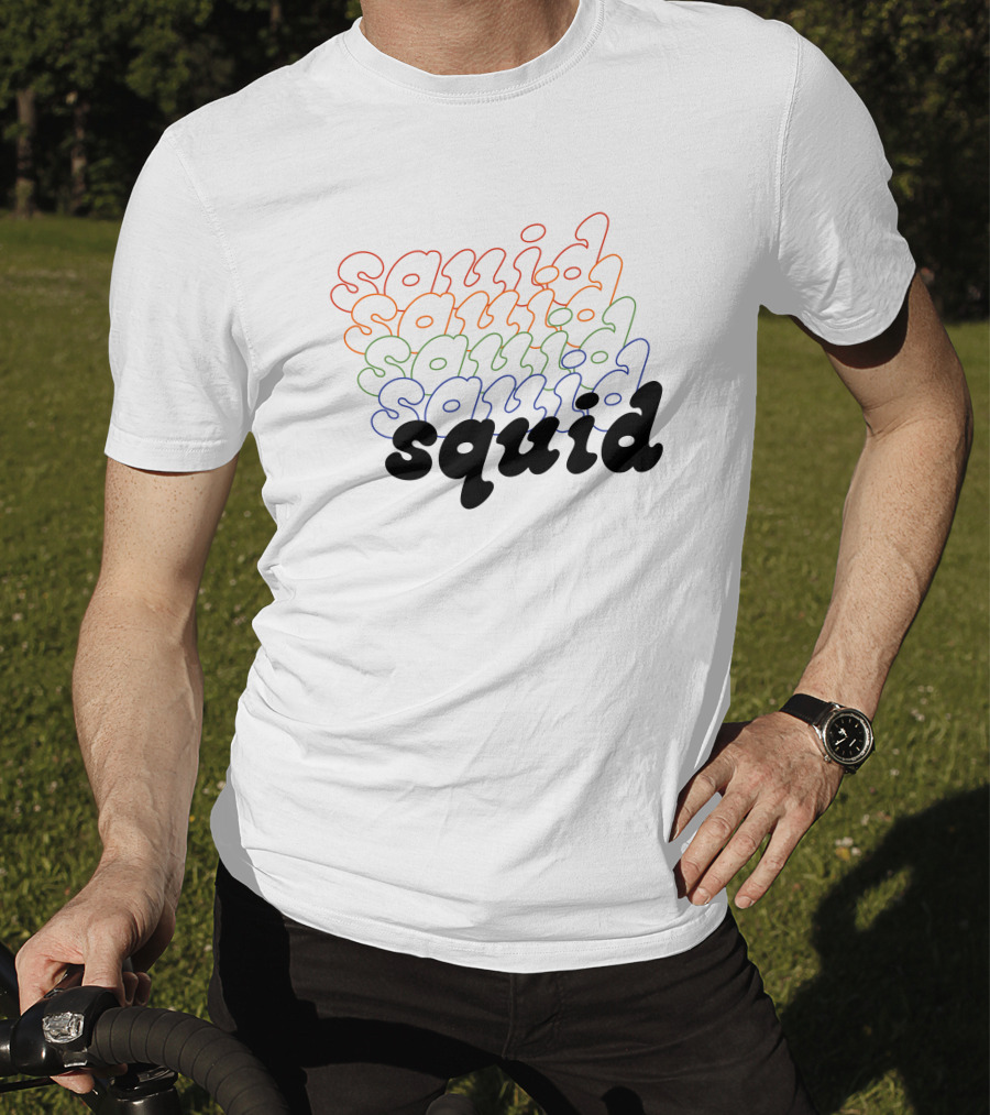 Squidbanduk Raissa Pardini Multicolor Squid Text T-Shirt